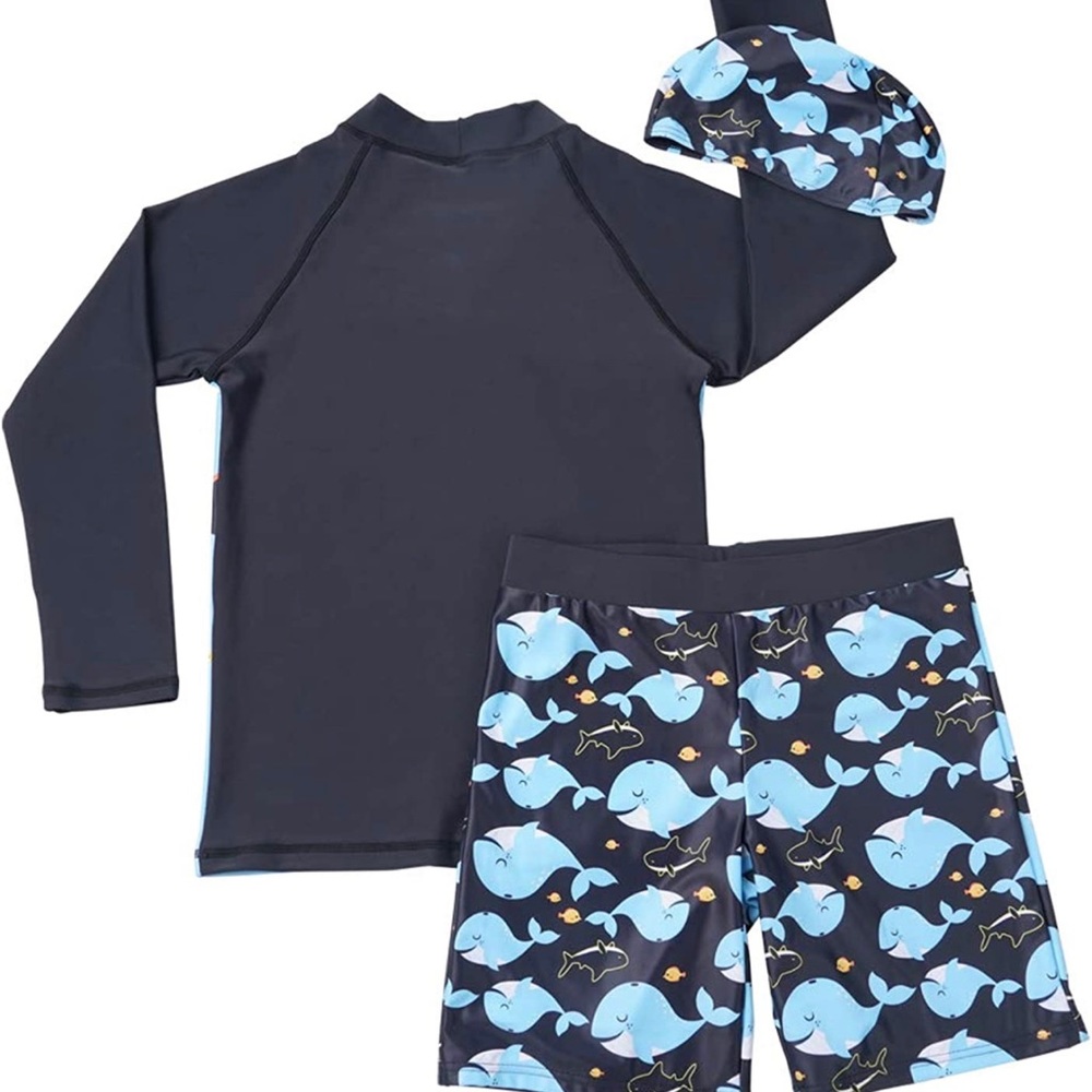3 pcs swimming suits size 7 year old boy - Picture 2 of 5